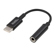 SILVER MONKEY Adapter USB-C - minijack 3.5mm czarny SMA252